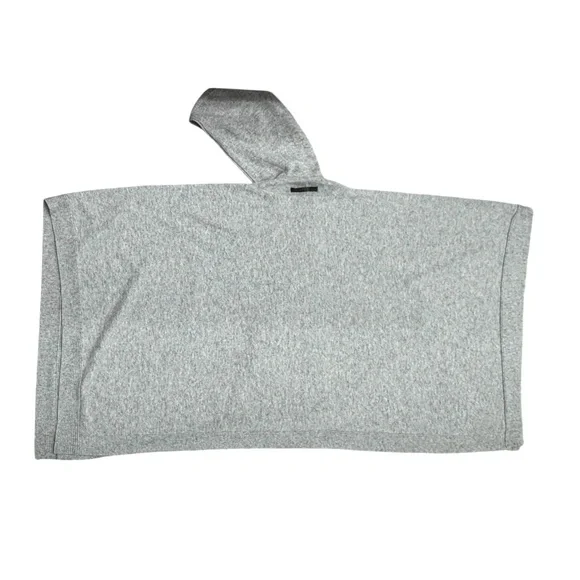 HAUTE HIPPIE GRAY CASHMERE HOODED CAPE PONCHO